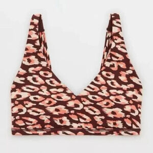 New OFFLINE Aerie Goals Plunge Sports Bra Maplewood